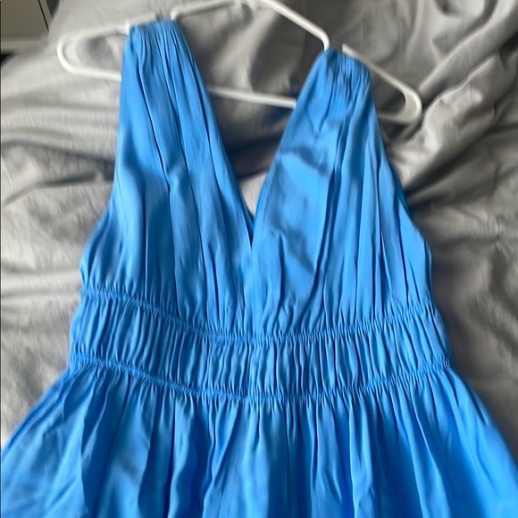 Banana Republic Blue Sleeveless Grecian Dress - Picture 4 of 8